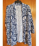 Chic Comfort Collection Womens 3/4 Sleeves Cardigan Blouse Top Size Large - $10.34