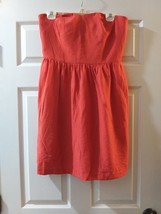 Loft Woman Red Dress Size 8 Sleevesless Off the Shoulder Holiday - £11.74 GBP