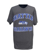 Seattle Seahawks T-Shirt Charcoal Gray NFL Football Majestic Size Medium - £17.30 GBP