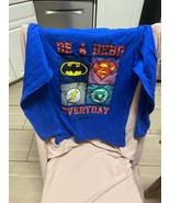 Kids Justice League Be A Hero Everyday Long Sleeve Shirt Size XL - £11.15 GBP