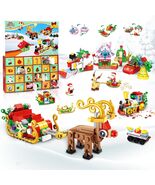Advent Calendar 2024 Building Blocks Set 12-in-1 Countdown to Christmas - $359.05 MXN