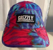 Multi-Colored Grizzly Griptape Adjustable Baseball Type Hat - £15.00 GBP