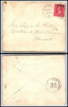 1904 US Cover - New York, NY to Hartland Four Corners, Vermont C24 - £2.36 GBP