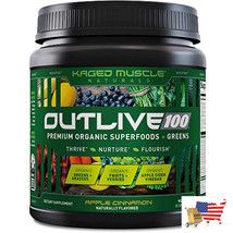 Kaged Muscle Outlive 100 Organic Superfoods and Greens Powder with Apple... - $1,725.81 MXN