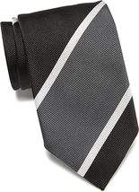 Ermenegildo Zegna Striped Silk Tie, Size Regular - £118.51 GBP