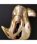 Mini Ceramic Puffin Metallic Gold Figurines - £3.15 GBP