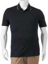 Mens Polo Big Golf FILA Black Short Sleeve Tru Dry Classic Shirt $48 NEW-sz 4X - £15.87 GBP