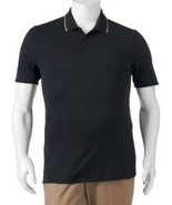 Mens Polo Big Golf FILA Black Short Sleeve Tru Dry Classic Shirt $48 NEW... - £15.64 GBP