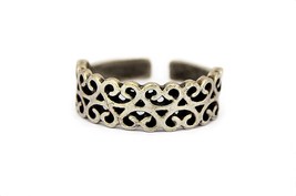 Dainty Filigree Ring, Delicate Silver Ring, Adjustable Midi Band, Gypsy Style - £10.39 GBP