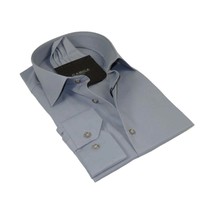 Men&#39;s Shirt Hankie CASILA Turkey Cotton Blend Long Sleeves 502030-15 Sol... - $39.99