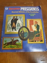 Discover Presidents America&#39;s Defenders Of The Constitution Sticker Book... - $9.46