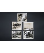 Vtg WW2 Saipan Marine Corp Photo Lot of 5 War Photographs - $42.01 CAD