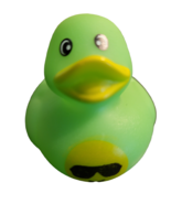 The Dreidel Co. 2&quot; Rubber Duck - Green Sunglasses Emoji Duck - £7.07 GBP