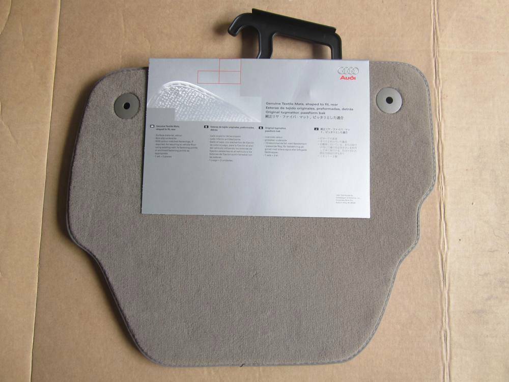 Genuine 2000 2001 Audi A6 Textile Rear Floor Mats Carpets 4B0 061 326 E 93X - $39.59