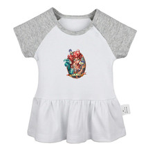 Little Mermaid Greek Siren Ariel Newborn Baby Girls Dress Infant Cotton Clothes - £10.28 GBP