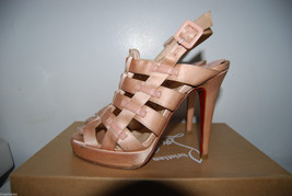 Authentic Christian Louboutin Crepe Satin Paquita 120mm 35.5 - $343.00