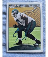 Jason Peters Hand Signed Football Autographed Future Hall Of Fame Auto - $369.76 MXN