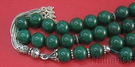 Prayer Beads Tesbih Komboloi  Malaysa Jade &amp; Sterling Silver - £135.55 GBP