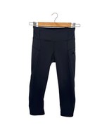 Lululemon Leggings Womens 2 Black Capri Athletic Pants Ruched Workout Yo... - $35.19 CAD