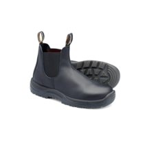 Steel Toe Slip-On Elastic Side Boots w/ Kick Guard, Black, AU size 8.5, US size - £231.67 GBP