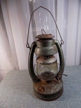 Vtg Montgomery Ward&#39;s Better Lantern Kerosene No 30 Orig Glass Globe Usa - £34.27 GBP