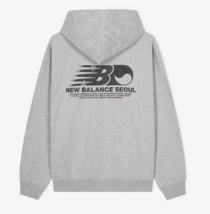 New Balance UNI Seoul Exclusive Hoodie Tee Unisex Casual Top Gray NWT NB... - $122.31