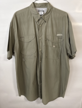Columbia Men's PFG Performance Fishing Gear Vented Shirt Sz XL  Olive Green - $21.78