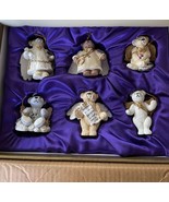 Annette Funicello Bear Co Resin 6 Piece Angel Bear Ornament set Limited ... - $54.99