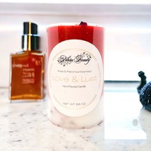 Love And Lust Rose Scented Candle With Organic Petals - $30.11