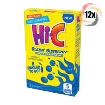 12x Packs Hi-C Singles To Go Blazin' Blueberry Drink Mix 8 Singles Each .61oz - £21.04 GBP