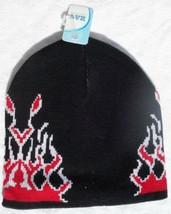 ✅ Black and Red Winter Warm Beanie Ski Hat - £5.55 GBP