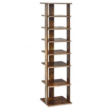 Wooden Shoes Storage Stand 7 Tiers Shoe Rack Organizer Multi-shoe Rack Shoebox-R - $2,060.44 MXN
