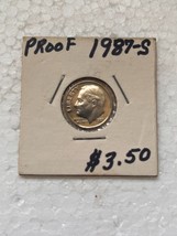 1987-S Roosevelt Dime-Choice Gem Proof Lustrous No Reserve - £0.77 GBP