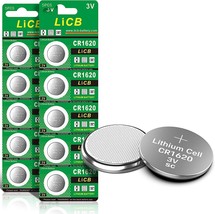 LiCB 10-Pack CR1620 3V Lithium Batteries - £6.75 GBP