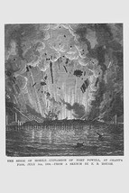 Explosion at Fort Powell at Grant&#39;s Pass during Siege of Mobile, Alabama... - $25.98