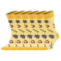 Colorful Casual Cotton Socks Funny and Cool Socks Unisex 6 Pairs - £17.24 GBP