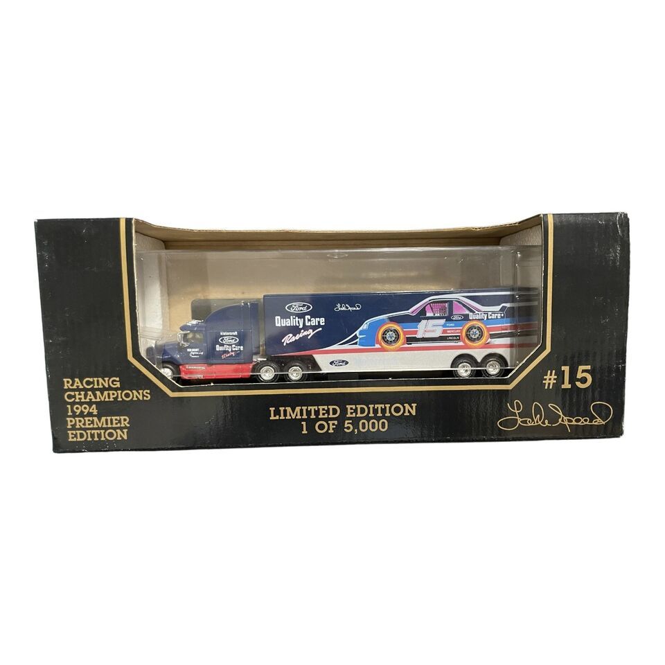 Lake Speed 1994 Racing Champions 1/87 Ford QualityCare Die Cast Transporter #15 - $10.46