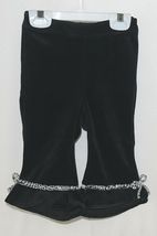 Snopea 3 Piece Outfit Vest Shirt Pants Black White Velour Size 18 Months image 8