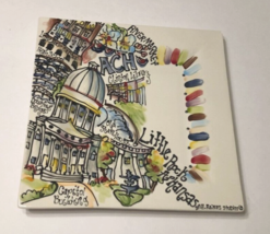 2013 H. Raines Studios Clinton White Little Rock Arkansas Ceramic Art Plate 12&quot; - £55.47 GBP