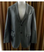 Ermenegildo Zegna Sport Coat Cashmere Blend Jacket Olive Green 50 R Zip ... - £177.12 GBP