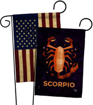 Scorpio Garden Flags Pack Zodiac 13 X18.5 Double-Sided House Banner - $28.97