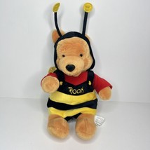 Bumble Bee Winnie The Pooh Plush Disney Stuffed Animal Golden Bear 14&quot; - $15.67