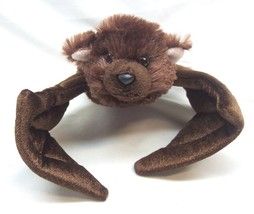 Aurora Soft Brown Bat W/ Hanging Loop 12&quot; Plush Stuffed Animal Toy - £14.49 GBP