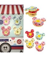 DISNEY MICKEY MOUSE DONUTS FLOATING DRINK BEVERAGES HOLDER 4 PCS SET - $13.62 CAD