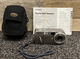Sony Cyber-Shot DSC-P92 5.0MP Digital Camera w/ Case &amp; Memory Stick - TESTED- - $33.85