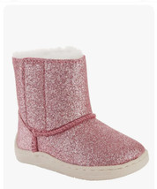 Wonder Nation Infant toddler 3 Pink Sparkle Boots Baby Girls faux Fur NWT easy - £9.05 GBP