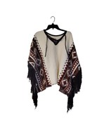 IIDYLLWIND WOMEN&#39;S SOUTHWESTERN KNIT PONCHO SWEATER - $49.50