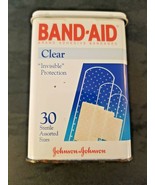 1992 Johnson &amp; Johnson Clear Bandages Hinged Metal Tin (Code 4673) with ... - $275.31 MXN