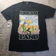 Dream Land Graphic Tee T-Shirt Desert Scene Short Sleeve Crew Neck Casua... - $18.81