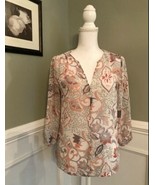 Sabine Women’s Pink Floral Blouse Size Small - £10.24 GBP